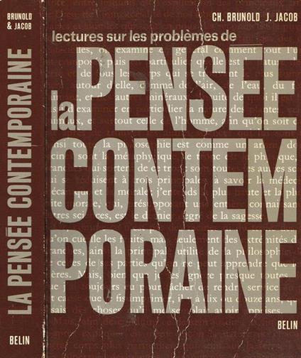 Lectures sur les problemes de la pensee contemporaine - copertina