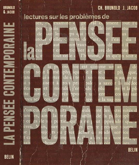 Lectures sur les problemes de la pensee contemporaine - copertina