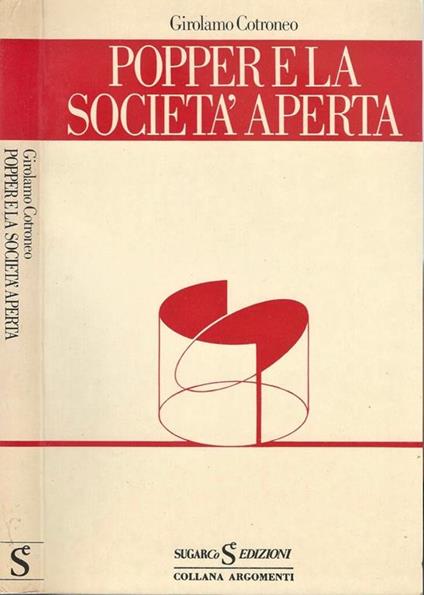 Popper e la società aperta - Girolamo Cotroneo - copertina