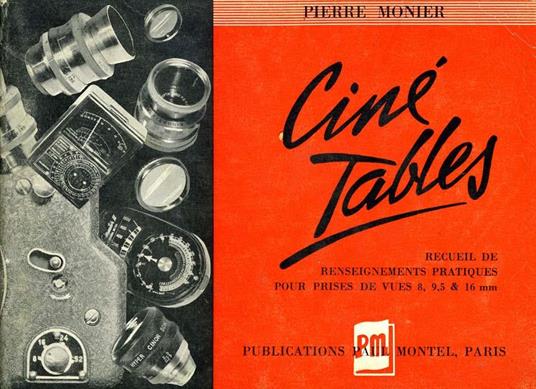 Cine-Tables - Pierre Monier - copertina