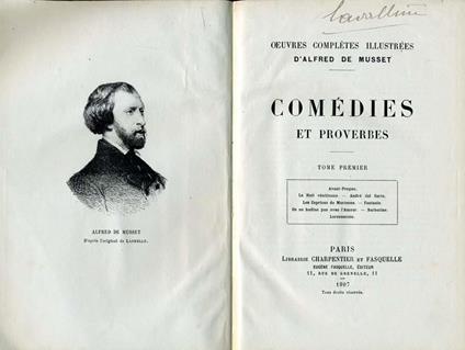 Comedies Et Proverbes - Alfred de Musset - copertina