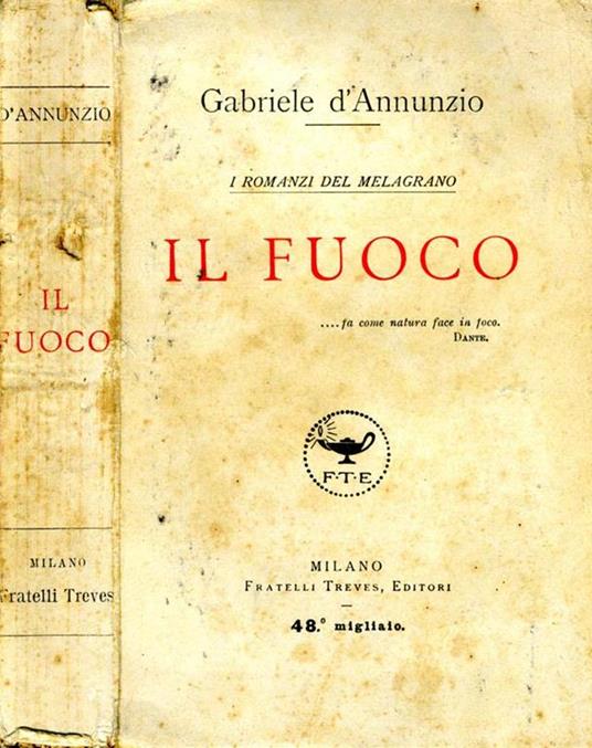 Il Fuoco - Gabriele D'Annunzio - copertina