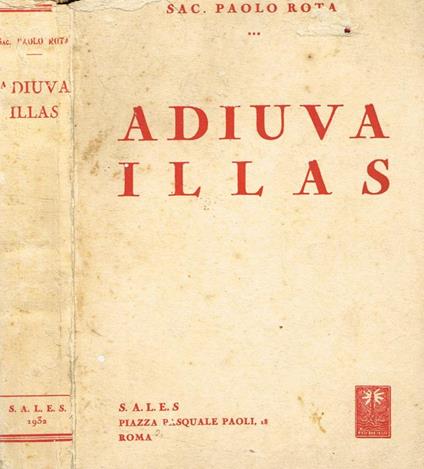 Adiuva illas - Paolo Rota - copertina