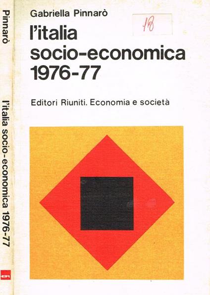 L' italia socio economica 1976-77 - Gabriella Pinnarò - copertina