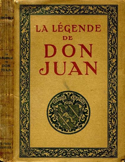 La Legende De Don Juan - Albert T'Serstevens - copertina