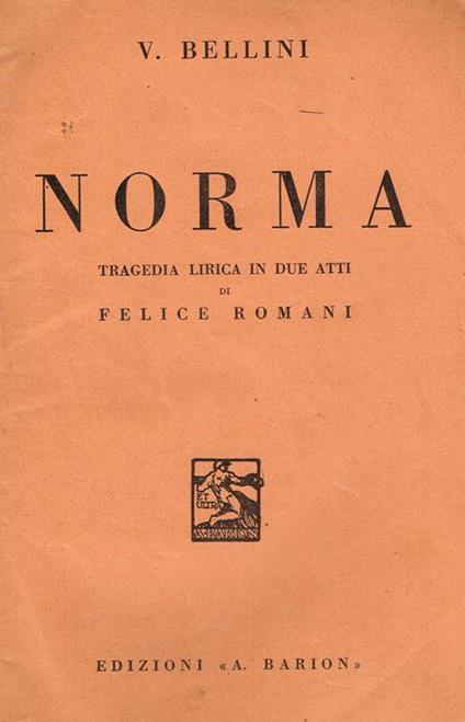 Norma - Vincenzo Bellini - copertina