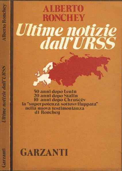 Ultime notizie dall'urss - Alberto Ronchey - copertina