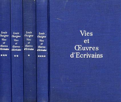 Vies et oeuvres d'ecrivains - Louis Chaigne - copertina