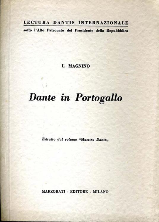 Dante in Portogallo - Leo Magnino - copertina