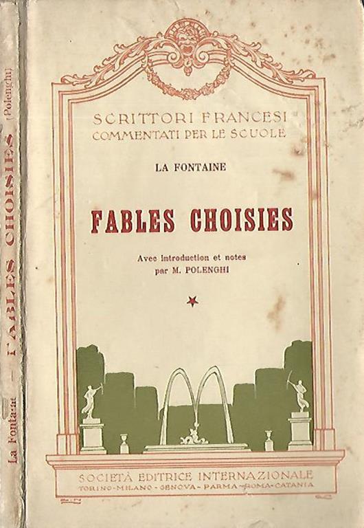 Fables Choises - Jean de La Fontaine - copertina