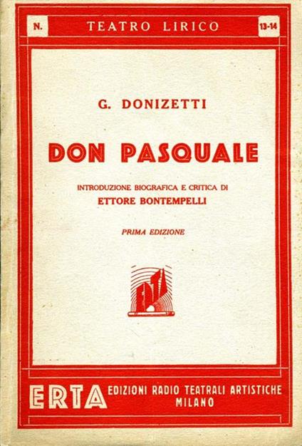 Don Pasquale - Gaetano Donizzetti - copertina