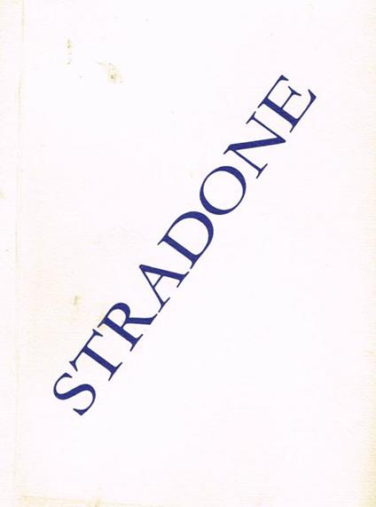 Stradone - Giovanni Stradone - copertina