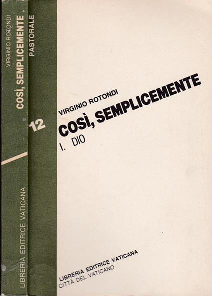 Così semplicemente - Virginio Rotondi - copertina