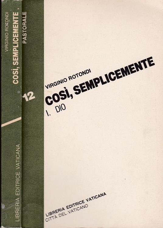 Così semplicemente - Virginio Rotondi - copertina