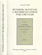 Pensieri, sentenze , e ricordi di uomini parlamentari