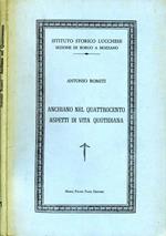Anchiano nel Quattrocento Aspetti di Vita Quotidiana