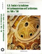 G.B Contini e la Tradizione del Tardomanierismo Nell'Architettura tra '600 e '700