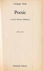 Poesie. a cura di Nunzio Sabbattucci