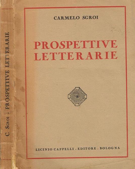 Prospettive letterarie - Carmelo Sgroi - copertina