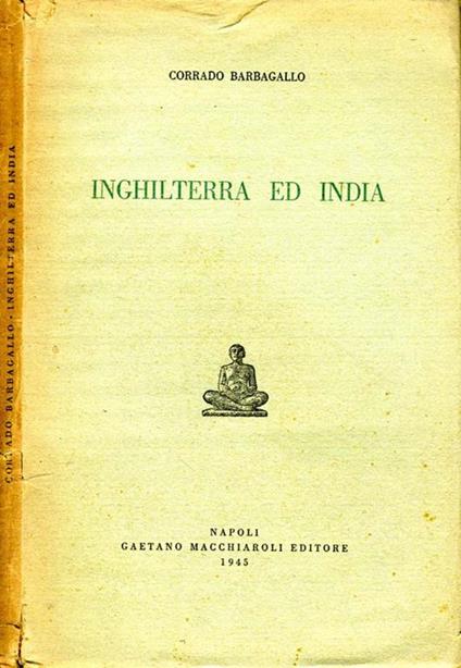 Inghilterra ed India - Corrado Barbagallo - copertina