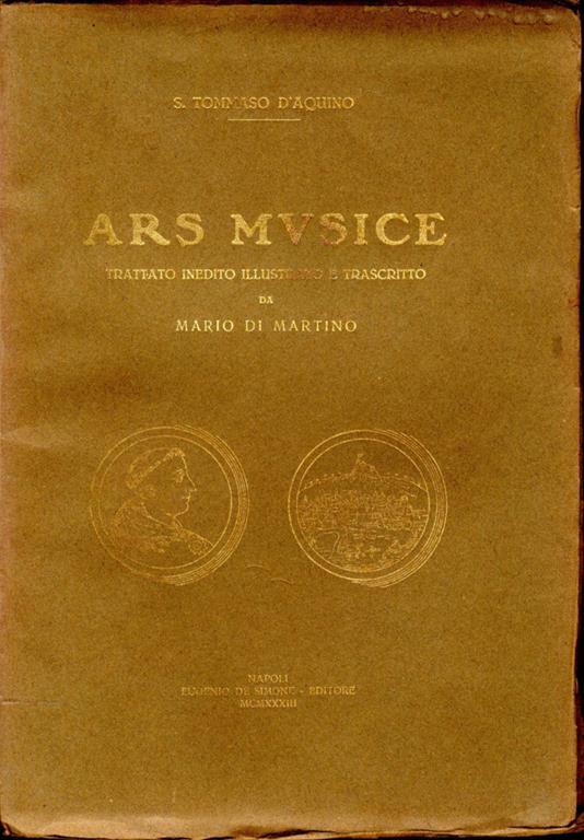 Ars Mvsice. Trattato inedito illustrato e trascritto da mario martino - Tommaso d'Aquino (san) - copertina