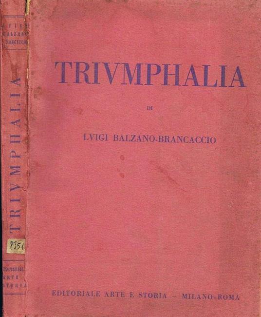 Triumphalia - Luigi Balzano Brancaccio - copertina