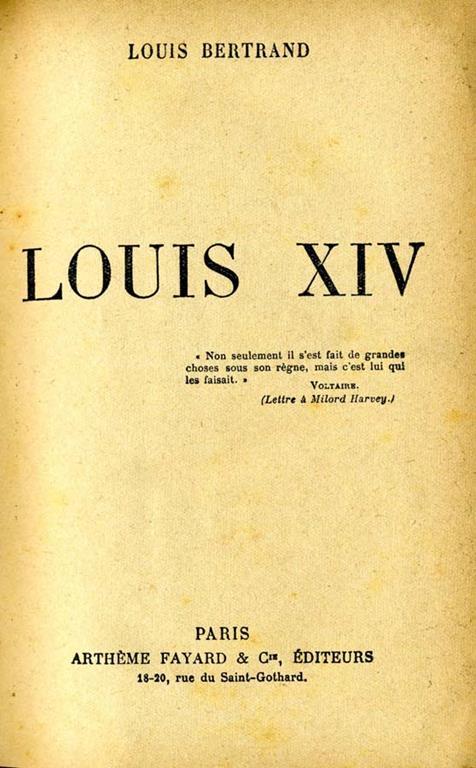 Louis XIV - Louis Bertrand - copertina