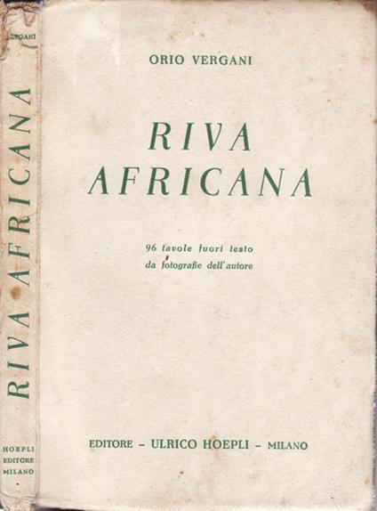 Riva africana - Orio Vergani - copertina