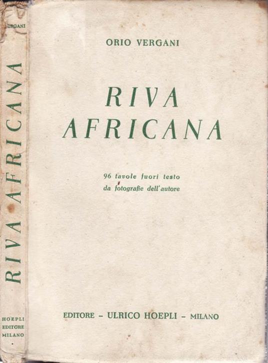 Riva africana - Orio Vergani - copertina