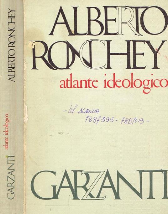Atlante ideologico - Alberto Ronchey - copertina