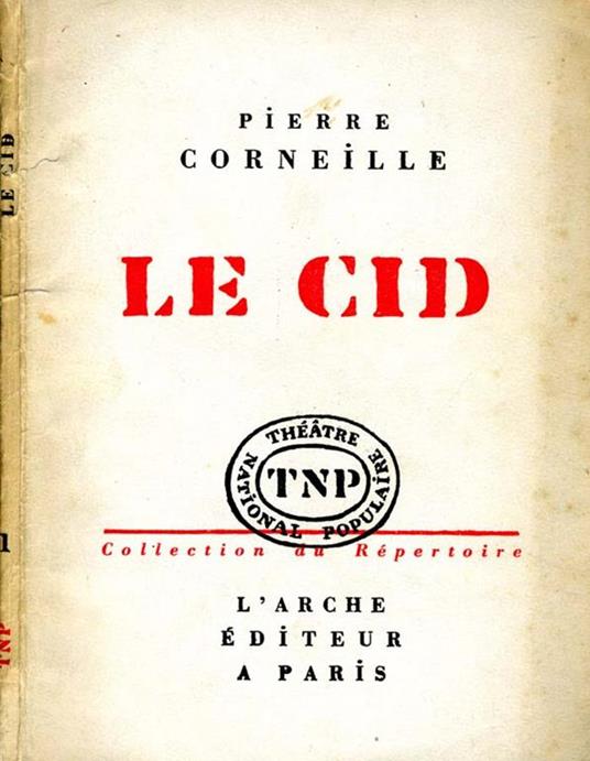 Le Cid. Tragi-comedie - Pierre Corneille - copertina