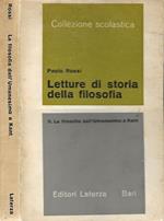 Letture di storia della filosofia. La filosofia dall'umanesimo a Kant