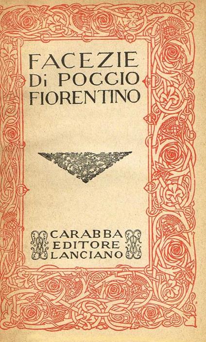 Facezie - Poggio Fiorentino - copertina