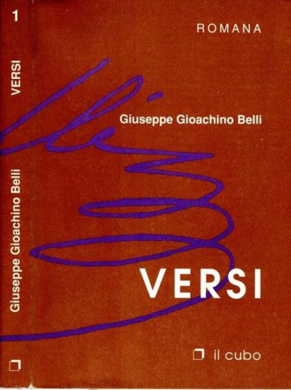 Versi - Gioachino Belli - copertina