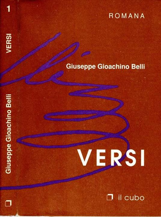 Versi - Gioachino Belli - copertina
