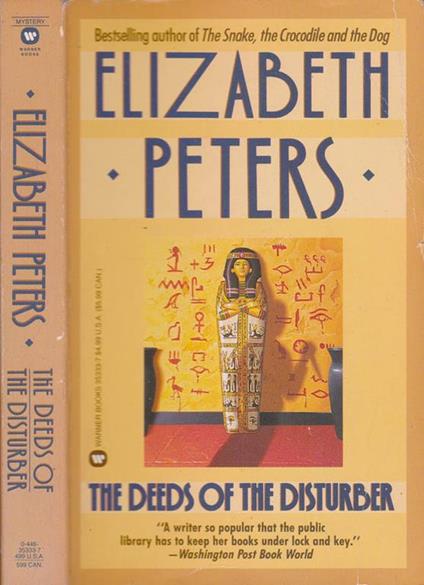 The deeds of the disturber - Elizabeth Peters - copertina