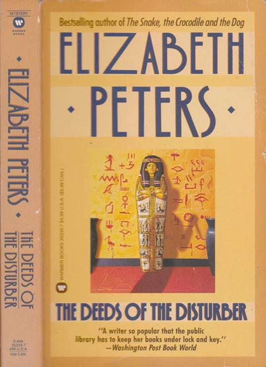 The deeds of the disturber - Elizabeth Peters - copertina