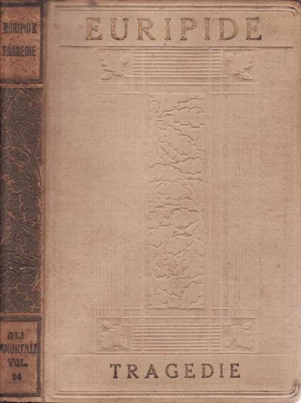 Tragedie - Euripide - copertina