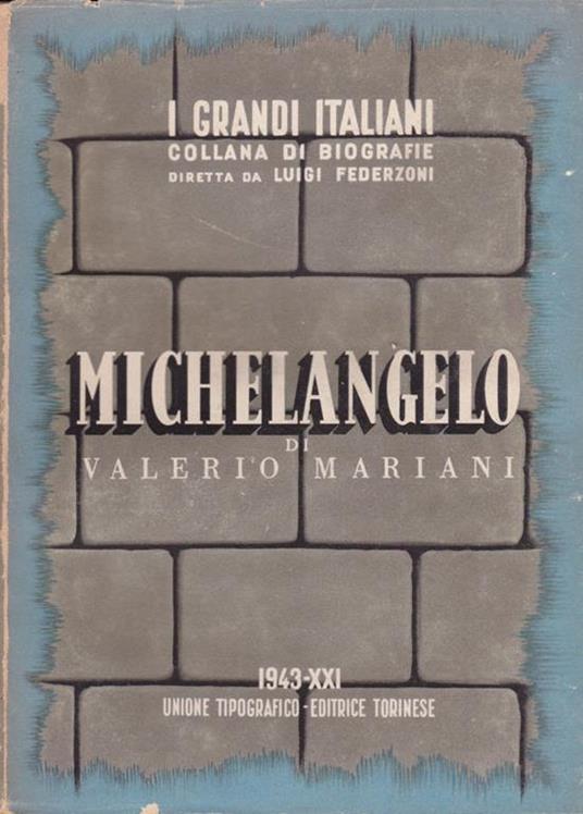 Michelangelo - Valerio Mariani - copertina