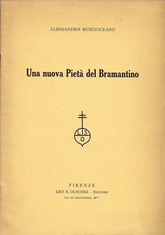 Una Nuova Pietà del Bramantino Fascicolo N. 2 - Alessandro Busuioceanu - copertina