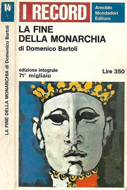 La fine della monarchia - Domenico Bartoli - copertina