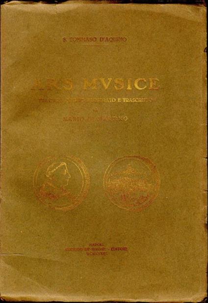 Ars Mvsice. Trattato inedito illustrato e trascritto da mario martino - Tommaso d'Aquino (san) - copertina