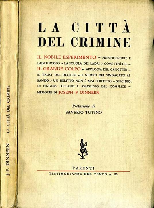 La Città del Crimine - Joseph F. Dinneen - copertina