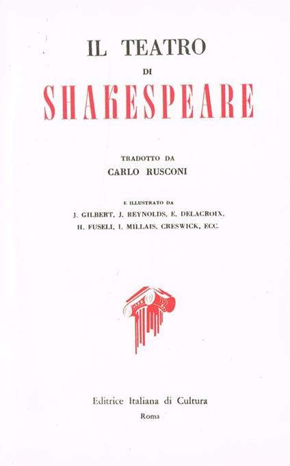 Il Teatro Vol.II - William Shakespeare - copertina