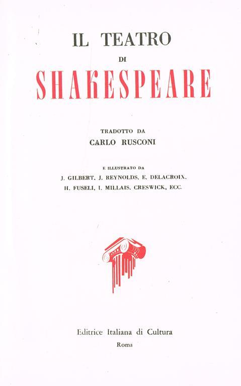Il Teatro Vol.II - William Shakespeare - copertina