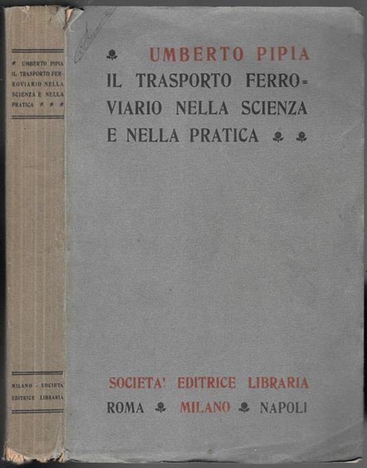 Il trasporto ferroviario nella scienza e nella pratica - Umberto Pipia - copertina