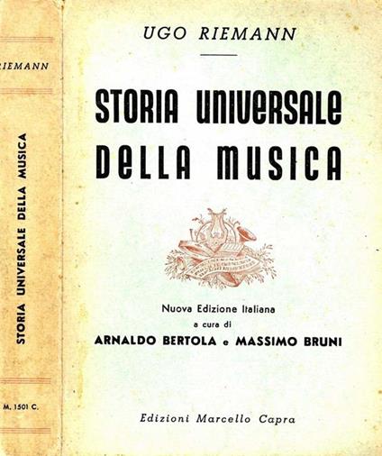 Storia Universale della Musica - Ugo Riemann - copertina