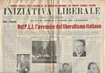 Iniziativa Liberale. Quindicinale della gioventù liberale italiana