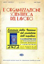 L' Organizzazione Scientifica del Lavoro. Rivista dell'ente nazionale italiano per l'organizzazione del lavoro