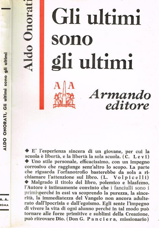 Gli Ultimi Sono Ultimi - Aldo Onorati - copertina